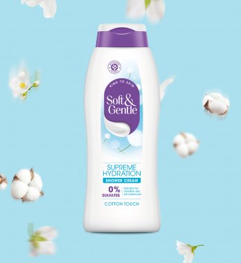 Cotton Touch Supreme Hydration Sulfate Free Shower Cream
