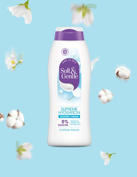 Cotton Touch Supreme Hydration Sulfate Free Shower Cream